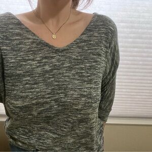 Old Navy Charcoal Knit Top